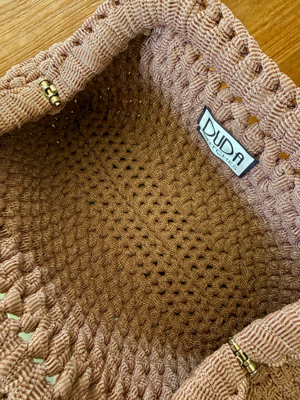 NOCCIOLA pochette standard in tulle rosa senza manico