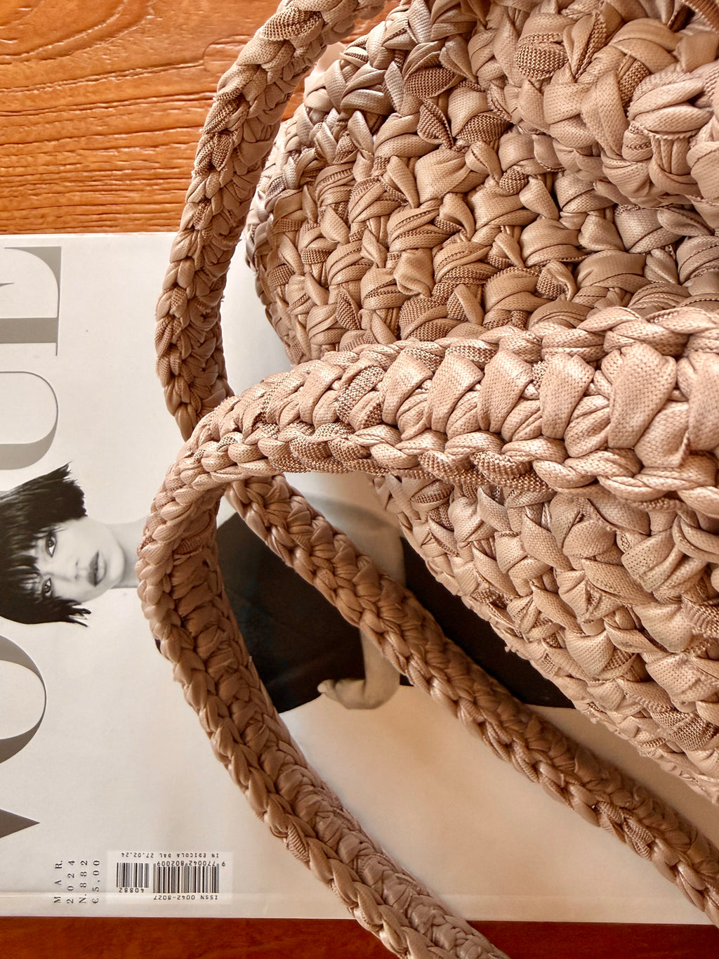 DUDINA bag standard in ecopelle grigio perla con tracolla