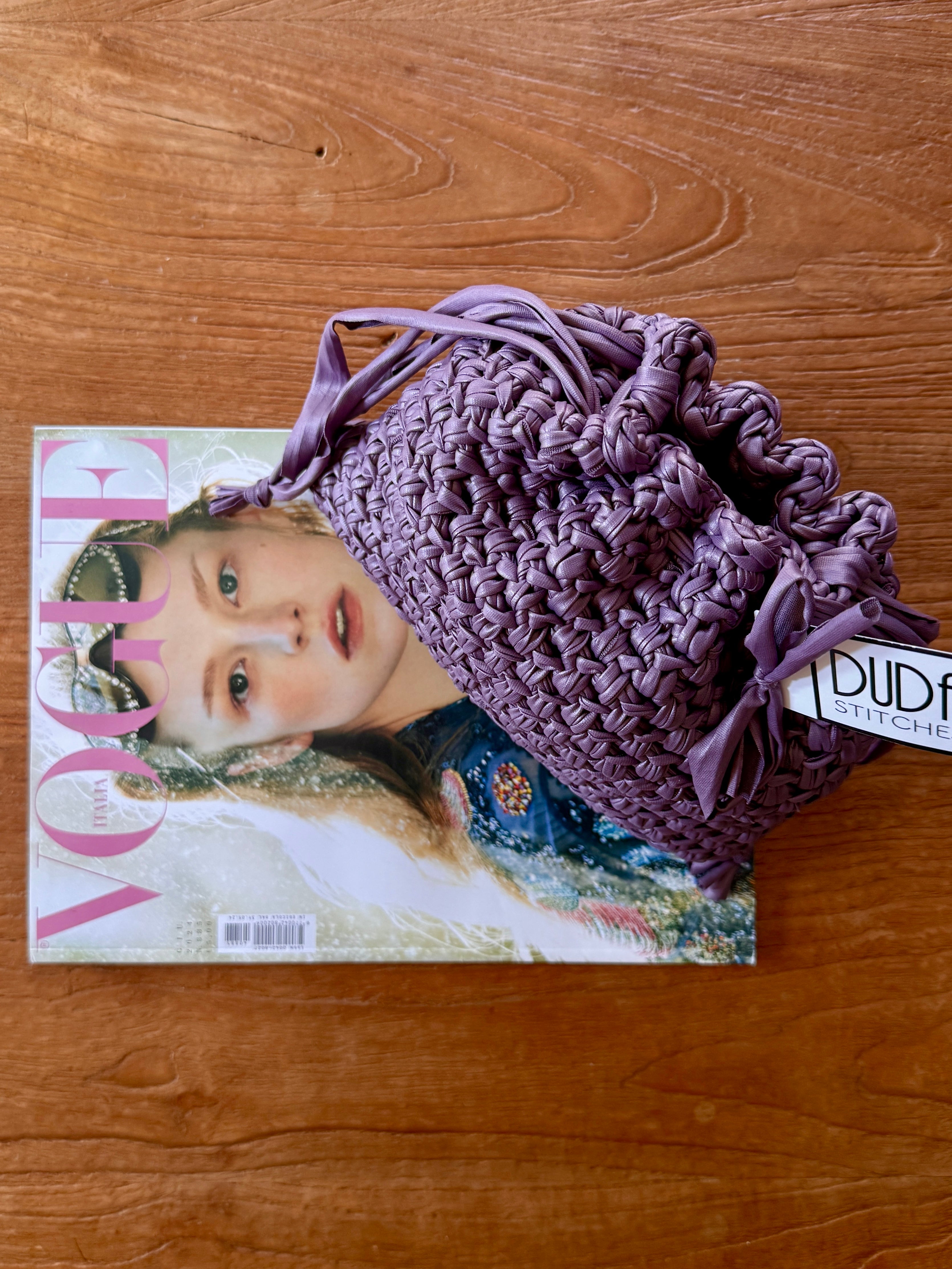 DUDINA bag standard in ecopelle lilla
