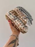 GIANDUIOTTA bag mini multicolore grigio//beige con manico