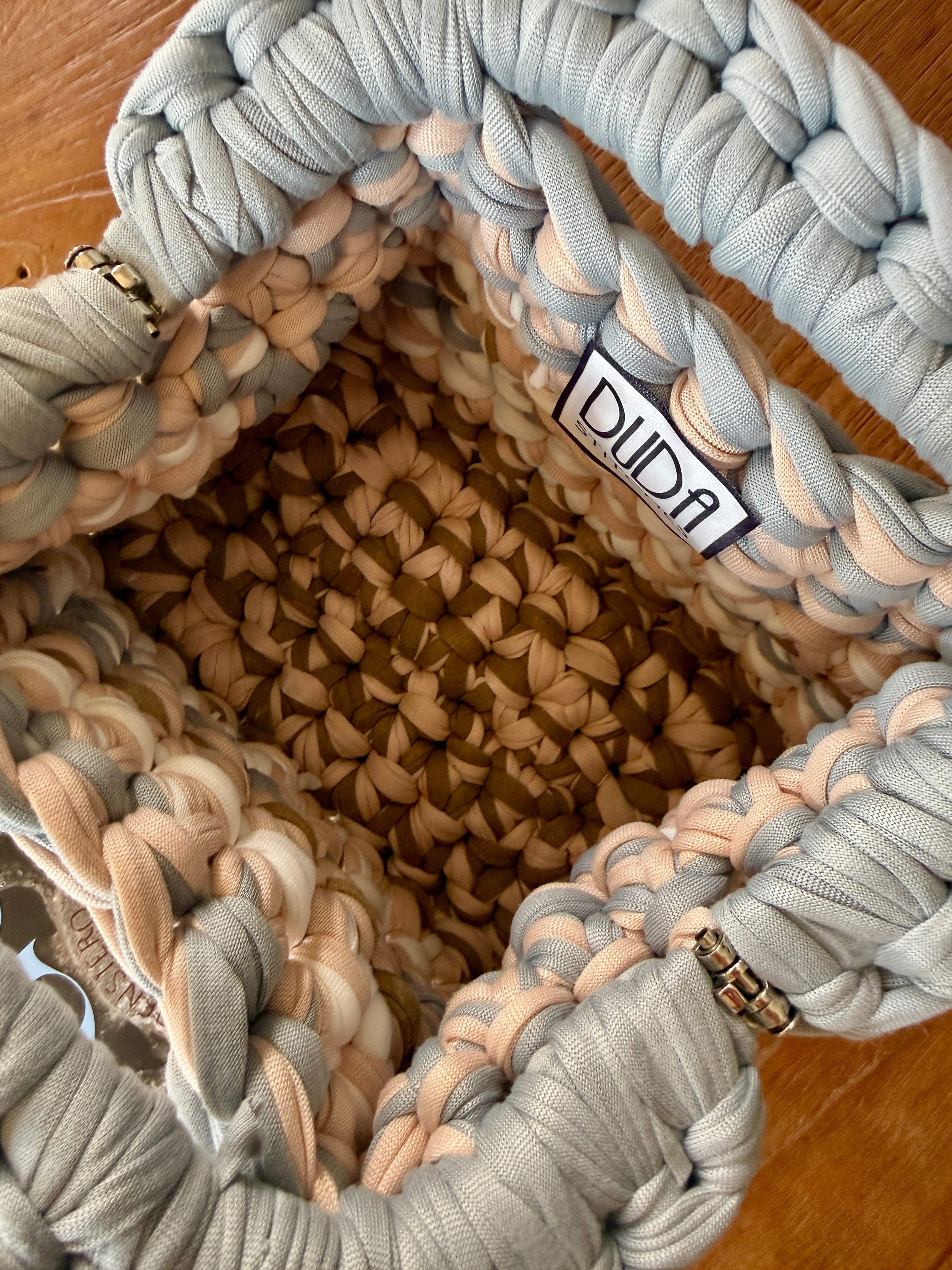 GIANDUIOTTA bag mini multicolore grigio//beige con manico