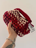 GIANDUIOTTA bag mini multicolore rossa//sabbia con manico