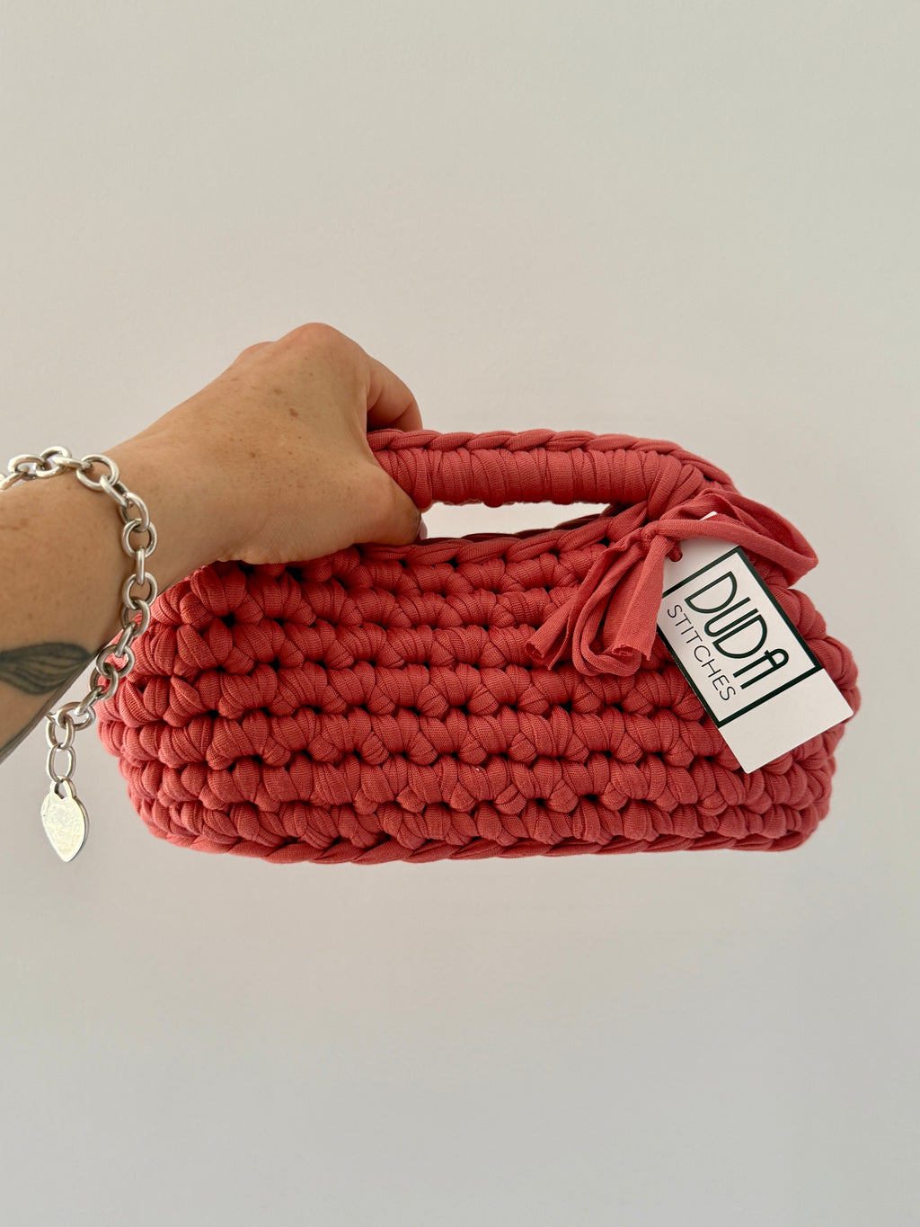 GIANDUIOTTA bag standard corallo con manico