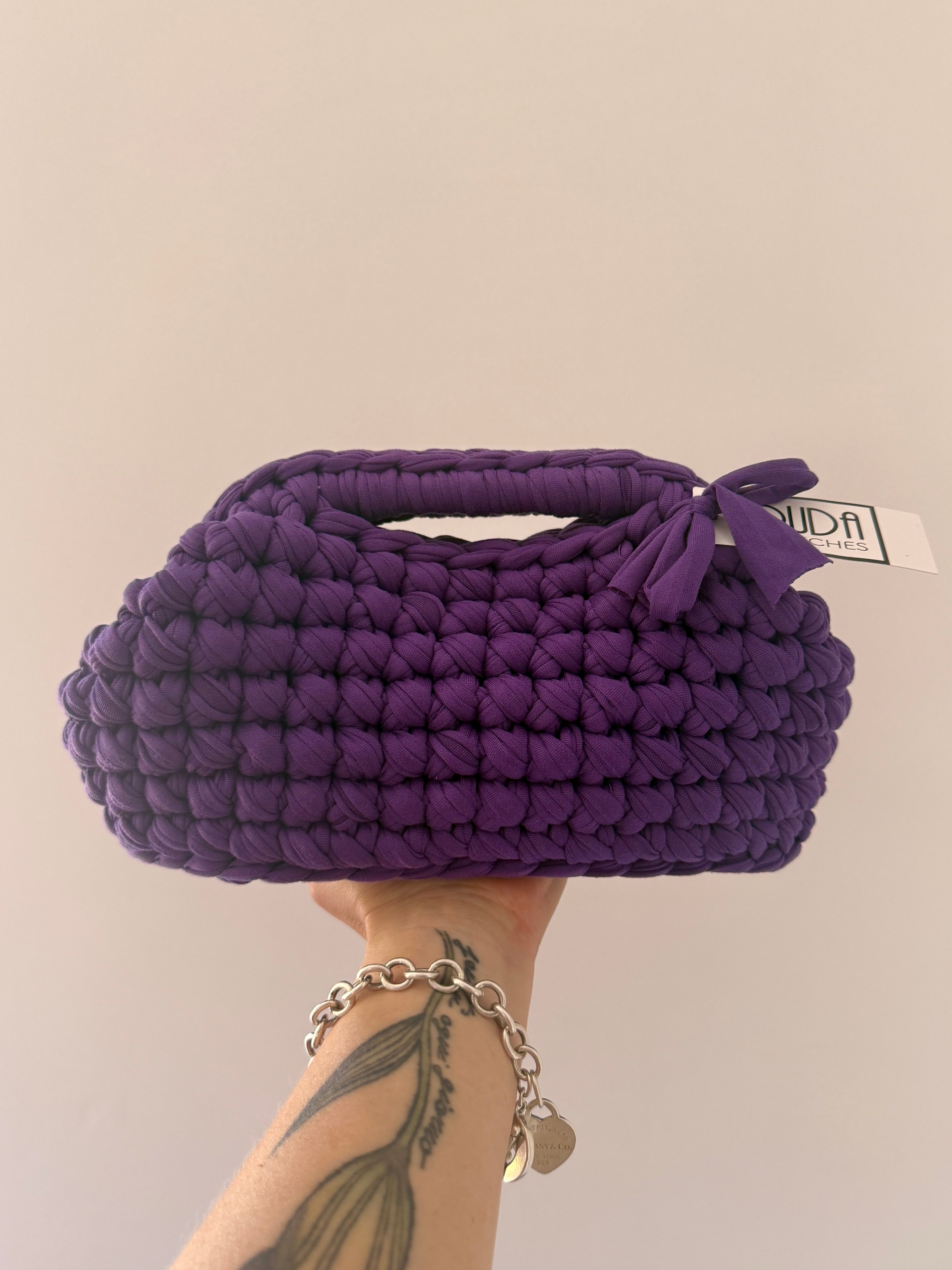 GIANDUIOTTA bag standard viola con manico
