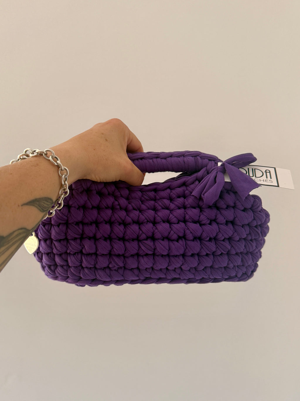 GIANDUIOTTA bag standard viola con manico