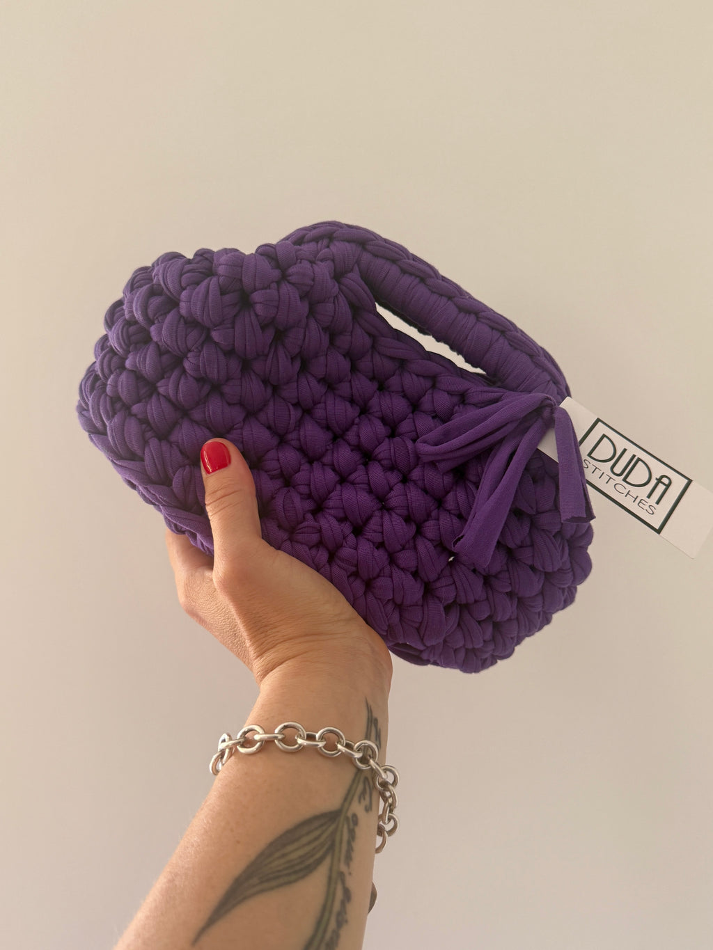 GIANDUIOTTA bag mini viola con manico