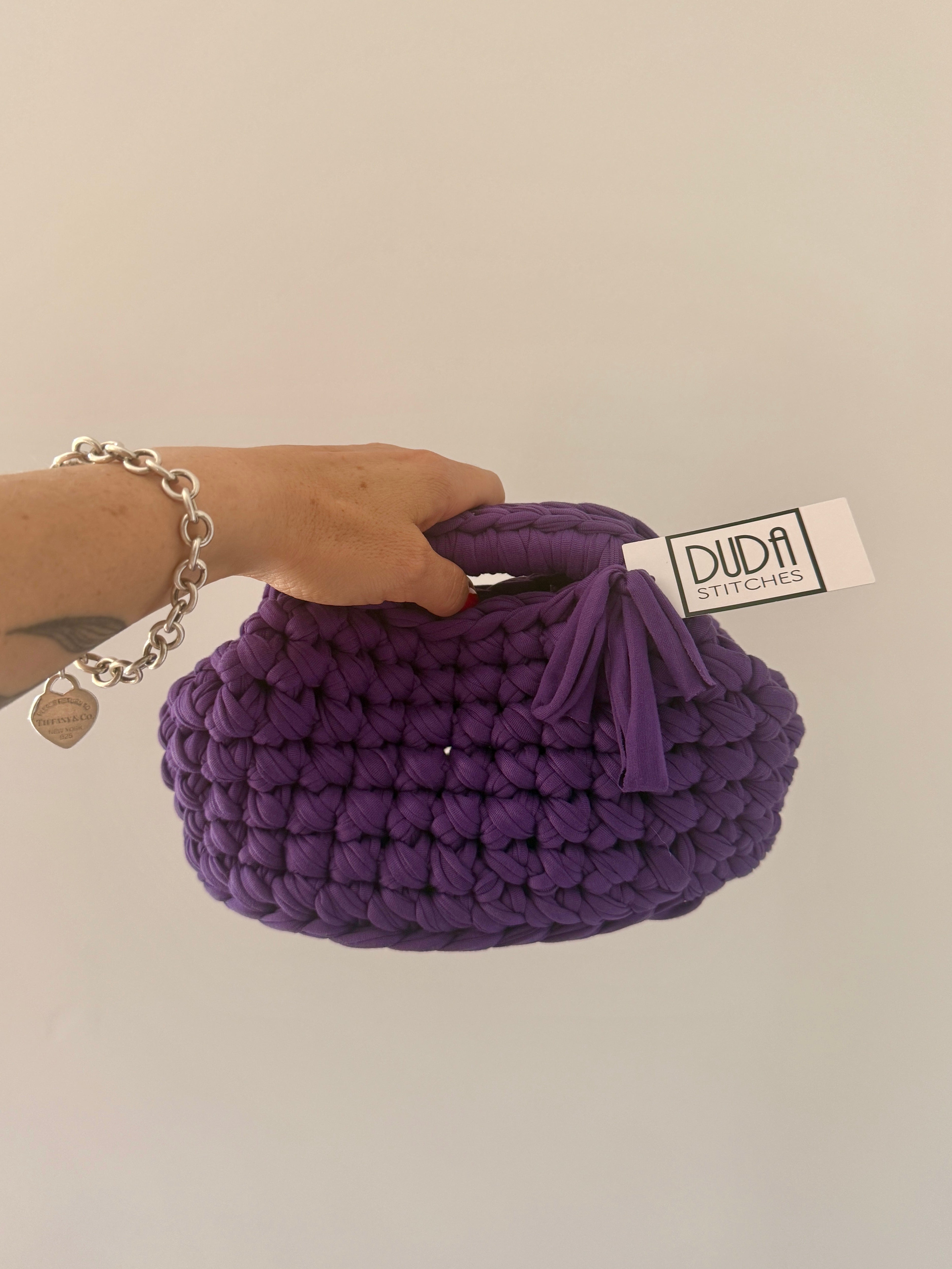 GIANDUIOTTA bag mini viola con manico