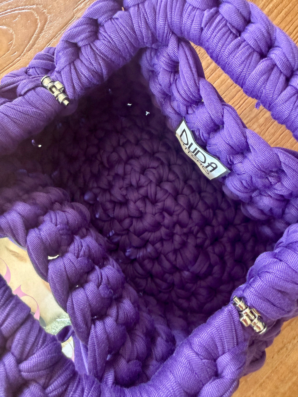 GIANDUIOTTA bag mini viola con manico