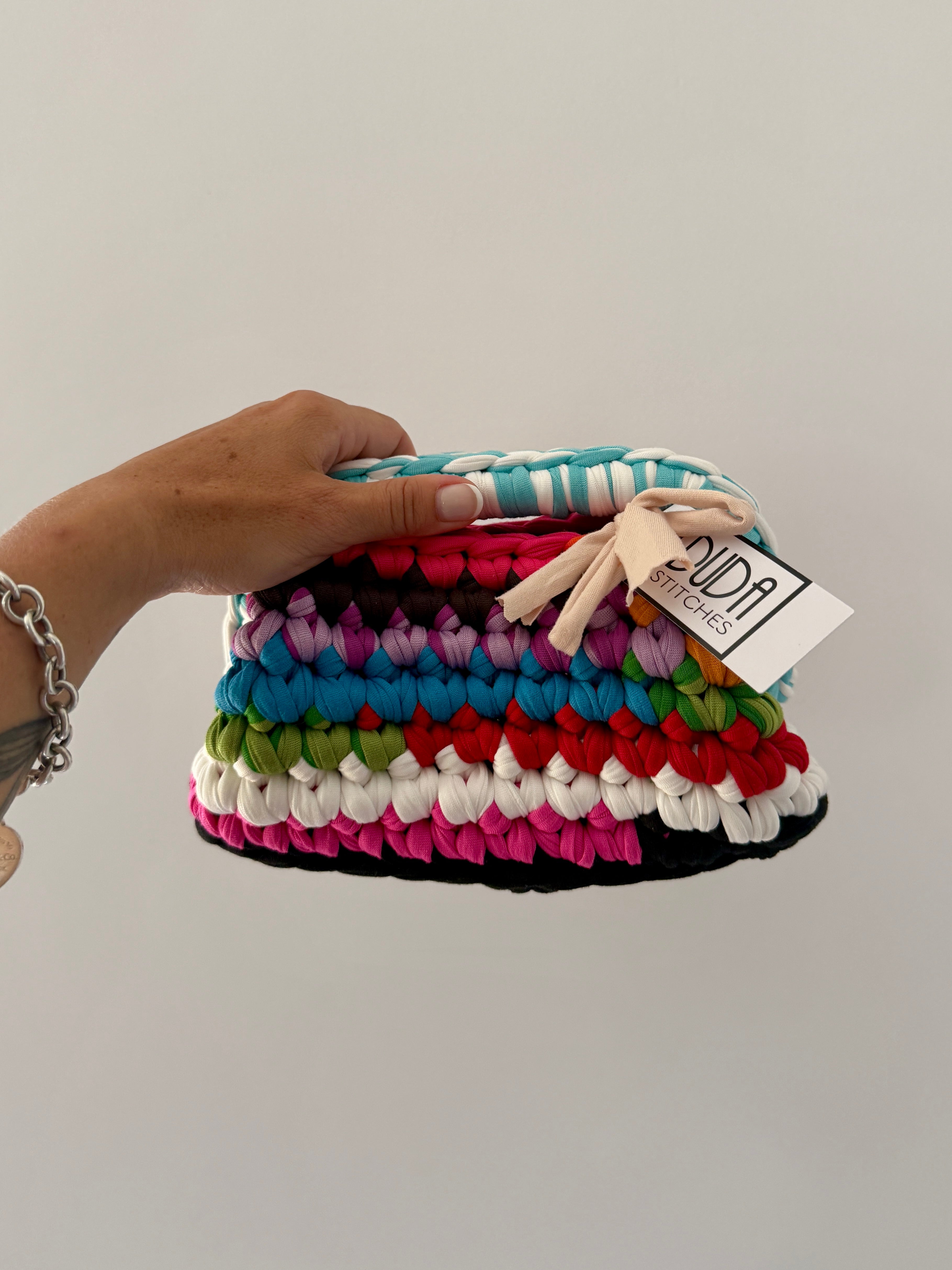 GIANDUIOTTA bag mini con manico RE-STITCHES 001