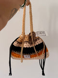 DUDINA bag rigata//animalier con maniglia