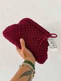 NOCCIOLA pochette standard in tulle ciclamino senza manico
