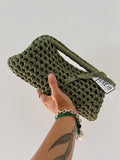 GIANDUIOTTA bag extralarge lycra Inda verde salvia con manico
