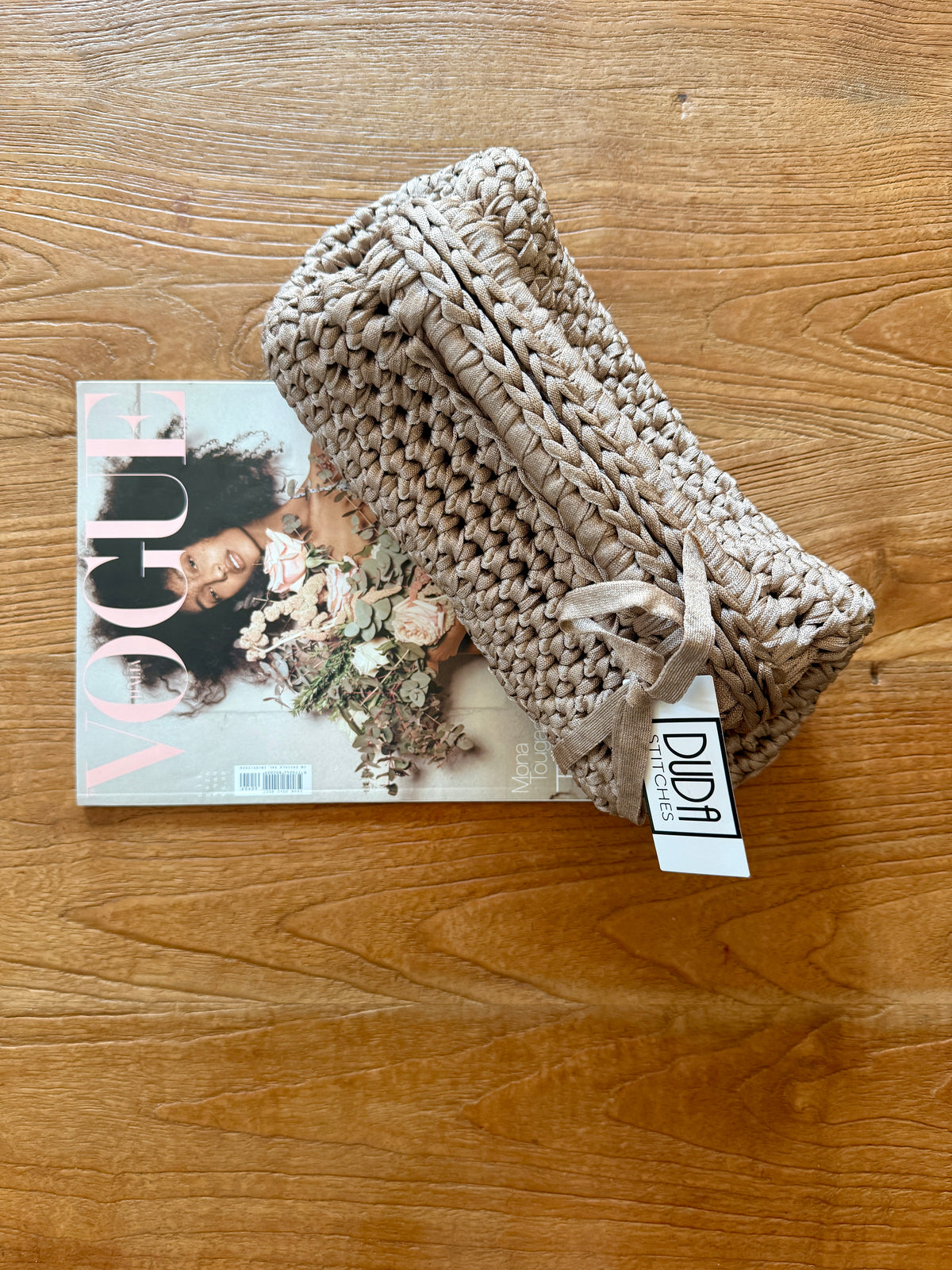 GIANDUIOTTA bag extralarge lycra Inda beige con manico