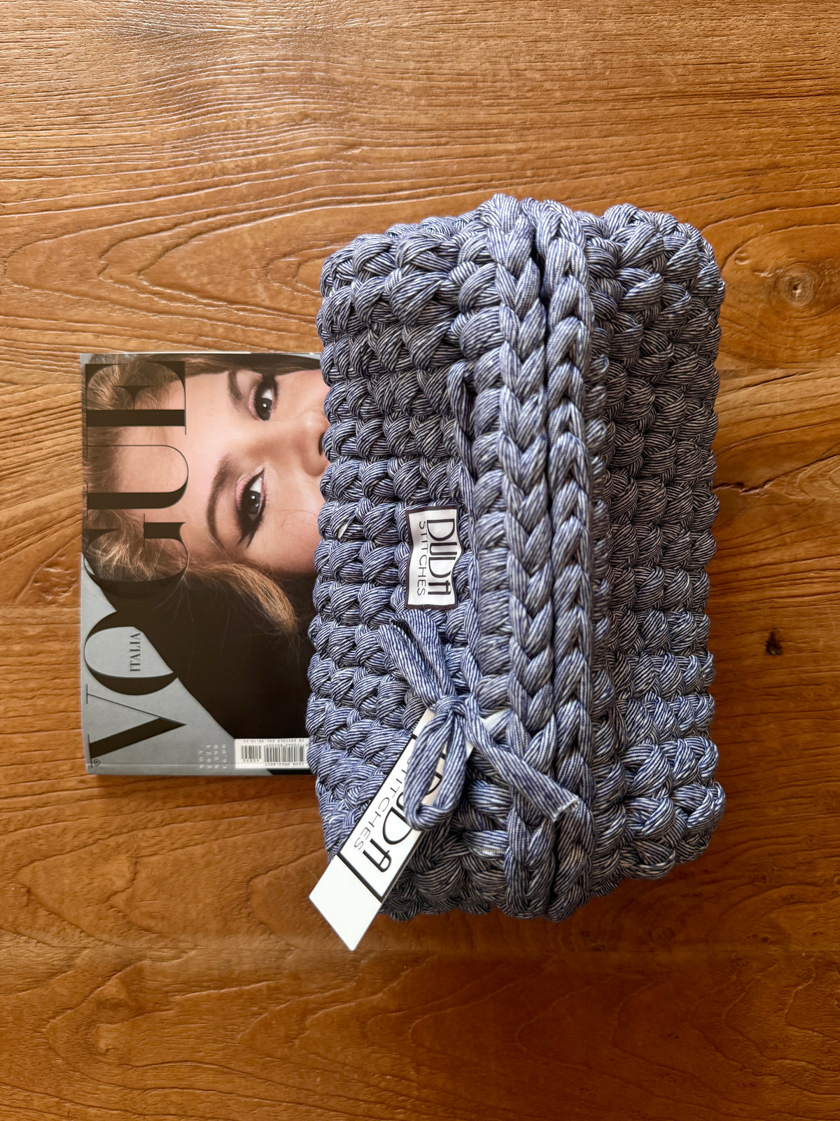 GIANDUIOTTA bag extralarge denim con manico