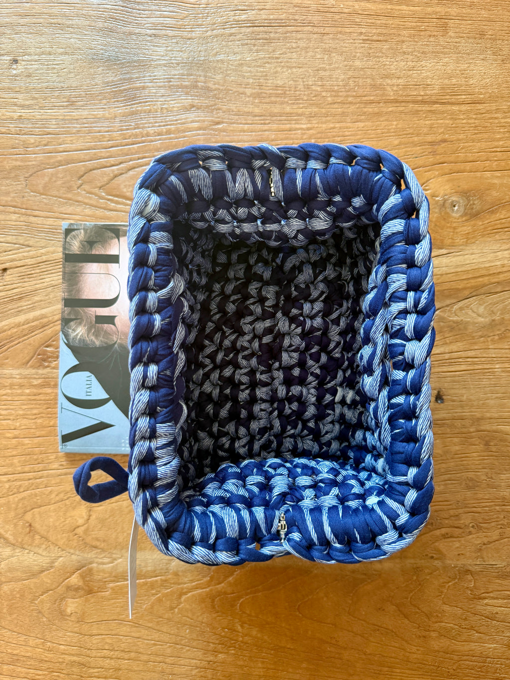 GIANDUIOTTA bag extralarge denim//blu con manico