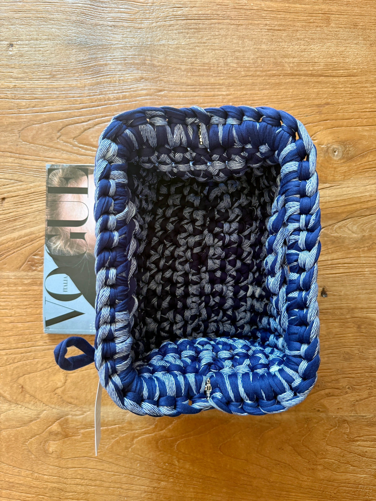 GIANDUIOTTA bag extralarge denim//blu con manico