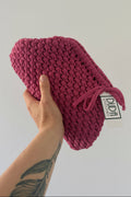 NOCCIOLA pochette standard in tulle fucsia senza manico